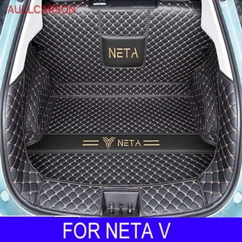 Для Neta V 2022 2023, Изготовленные на заказ коврики для багажника, кожаные прочные коврики для багажника грузового лайнера, Внутренняя крышка, автомобильные аксессуары