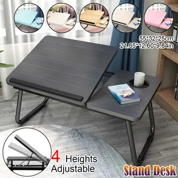 Регулируемый Складной столик для ноутбука, Стол для ноутбука, Подносы для завтрака, Складная подставка для компьютерного стола, ленивый поднос для кровати