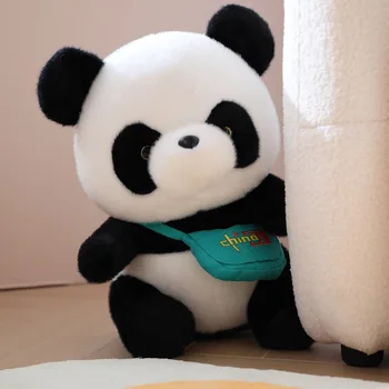 25-40 см Новый милый Медведь Панда, Плюшевая кукла-животное, несущая сумку, Животные, игрушка, подушка, Мультяшные Кавайные куклы, подарки для девочек, влюбленных