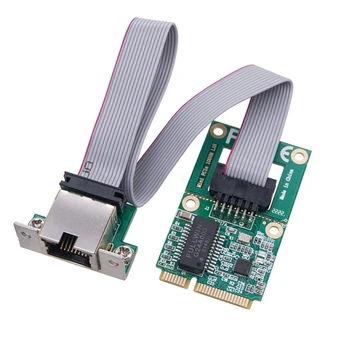 2023 Новая Сетевая карта Mini PCI-E 1000 Мбит/с Gigabit Ethernet NIC Адаптер RTL8111F PCI Express 10/100/1000 М RJ45 LAN для Компьютера