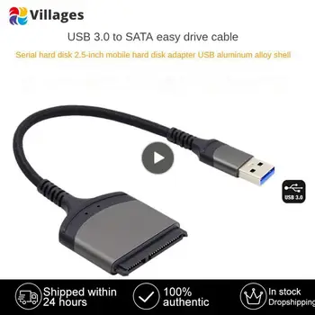 1-8 шт Кабель 3.0/Type C на SATA 7 + 15 22-контактный, внешний жесткий диск HDD SSD Адаптер для Windows 7/8/10 Поддерживает передачу данных 6 Гбит/с