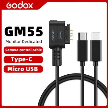 Godox USB Кабель для управления камерой GMC-U1 Micro USB/GMC-U3 Type-C, предназначенный для монитора GM55